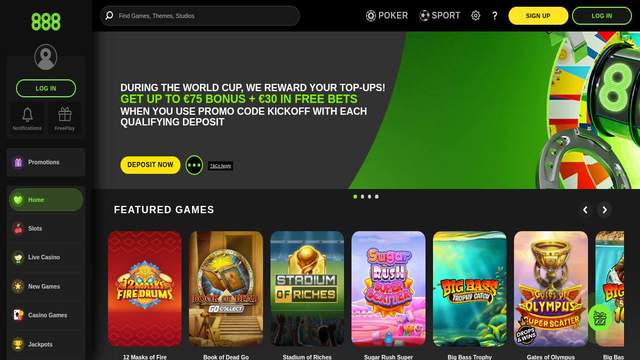 888 Casino Italia casino screenshot